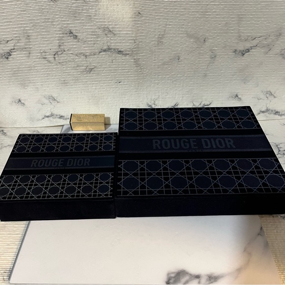 Rouge Dior Beauty Velvet Organizer Vanity Case / Jewelry Storage Box • Large - Picture 16 of 17